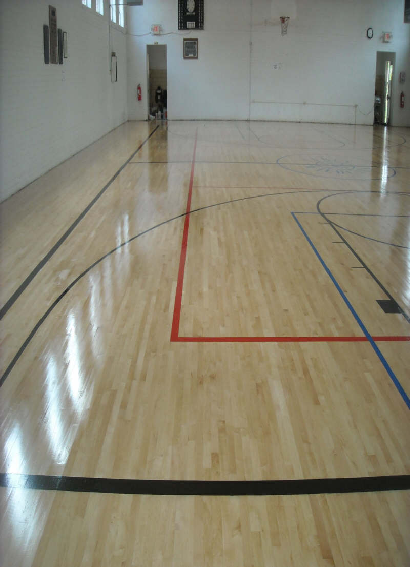 Gym floor after