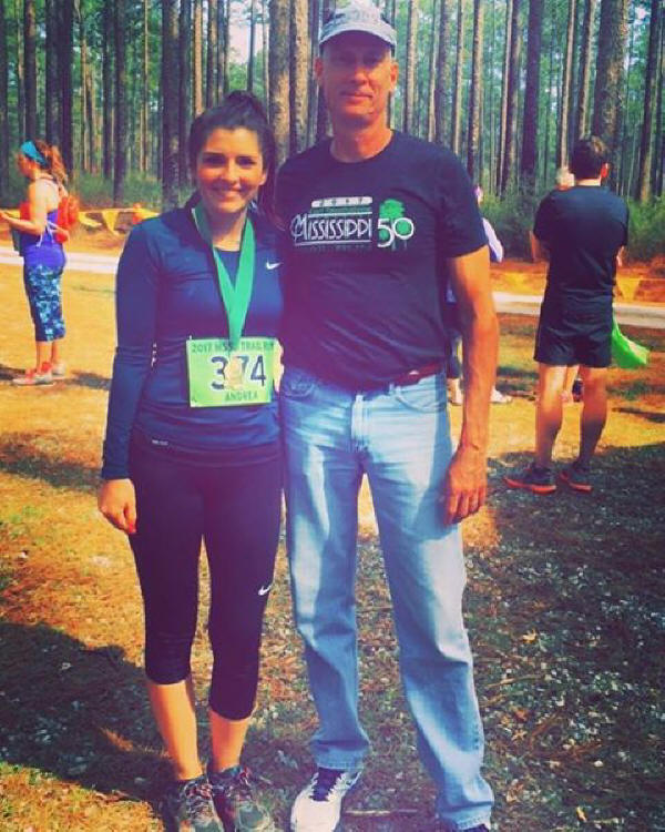 Andrea Boyles with Race Director Dennis Bisnette