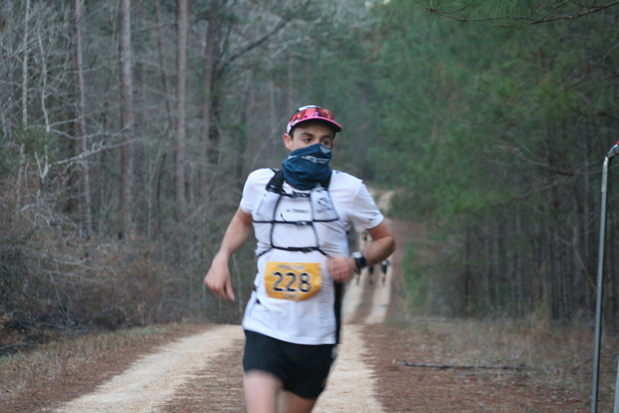 Runner with mask